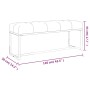 Beige velvet bench 110x36x45 cm by vidaXL, Benches for halls and storage - Ref: Foro24-350604, Price: 110,16 €, Discount: %