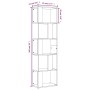 Sonoma-graues Sperrholzregal 45x24x160 cm von vidaXL, Bücherregale und Regale - Ref: Foro24-826376, Preis: 51,99 €, Rabatt: %