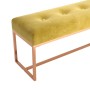 Mustard yellow velvet bench 110x36x45 cm by vidaXL, Benches for halls and storage - Ref: Foro24-350602, Price: 101,42 €, Disc...