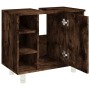 Armario de baño madera contrachapada roble ahumado 60x32x53,5cm de vidaXL, Muebles de baño - Ref: Foro24-826372, Precio: 47,8...