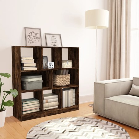 Smoked oak plywood shelf 97.5x29.5x100 cm by vidaXL, Bookcases and shelves - Ref: Foro24-826378, Price: 75,99 €, Discount: %