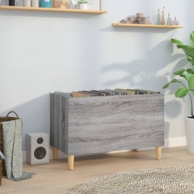 Mueble discos madera contrachapada gris sonoma 74,5x38x48 cm de vidaXL, Almacenamiento para CD y DVD - Ref: Foro24-831963, Pr...