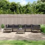 Gartenmöbel-Set 8 Stück und Kissen PE Rattan Anthrazit von vidaXL, Outdoor-Sofas - Ref: Foro24-3186777, Preis: 604,03 €, Raba...