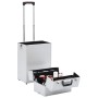 Maletín trolley de maquillaje de aluminio plateado de vidaXL, Neceseres - Ref: Foro24-91821, Precio: 99,27 €, Descuento: %