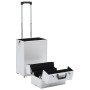 Silver aluminum makeup trolley case by vidaXL, toiletry bags - Ref: Foro24-91821, Price: 99,27 €, Discount: %