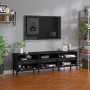 Mueble de TV madera contrachapada negro 150x30x44,5 cm de vidaXL, Muebles TV - Ref: Foro24-831918, Precio: 112,13 €, Descuent...