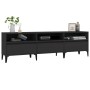 Mueble de TV madera contrachapada negro 150x30x44,5 cm de vidaXL, Muebles TV - Ref: Foro24-831918, Precio: 112,13 €, Descuent...