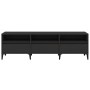 Mueble de TV madera contrachapada negro 150x30x44,5 cm de vidaXL, Muebles TV - Ref: Foro24-831918, Precio: 112,13 €, Descuent...