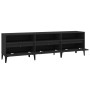 Mueble de TV madera contrachapada negro 150x30x44,5 cm de vidaXL, Muebles TV - Ref: Foro24-831918, Precio: 112,13 €, Descuent...