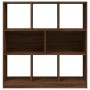 Oak brown plywood shelf 97.5x29.5x100 cm by vidaXL, Bookcases and shelves - Ref: Foro24-826380, Price: 87,99 €, Discount: %