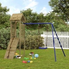 Outdoor playground made of impregnated pine wood by vidaXL, Swings and play structures - Ref: Foro24-3155815, Price: 265,99 €...