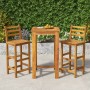 Gartentisch und Hochhocker 3 Stück aus massivem Akazienholz von vidaXL, Gartensets - Ref: Foro24-3154390, Preis: 240,99 €, Ra...