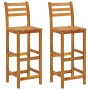 Garden table and high stools 3 pcs solid acacia wood by vidaXL, Garden sets - Ref: Foro24-3154382, Price: 195,09 €, Discount: %