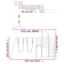 Douglas-Massivholz-Außenspielplatz von vidaXL, Schaukeln und Spielgeräte - Ref: Foro24-3155847, Preis: 791,67 €, Rabatt: %