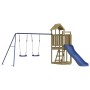 Spielplatz im Freien aus imprägniertem Kiefernholz von vidaXL, Schaukeln und Spielgeräte - Ref: Foro24-3155845, Preis: 439,61...