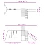 Spielplatz im Freien aus imprägniertem Kiefernholz von vidaXL, Schaukeln und Spielgeräte - Ref: Foro24-3155941, Preis: 490,57...