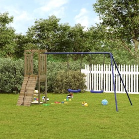 Spielplatz im Freien aus imprägniertem Kiefernholz von vidaXL, Schaukeln und Spielgeräte - Ref: Foro24-3155953, Preis: 256,99...