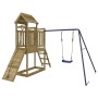 Spielplatz im Freien aus imprägniertem Kiefernholz von vidaXL, Schaukeln und Spielgeräte - Ref: Foro24-3155872, Preis: 320,61...