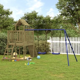 Spielplatz im Freien aus imprägniertem Kiefernholz von vidaXL, Schaukeln und Spielgeräte - Ref: Foro24-3155839, Preis: 428,99...