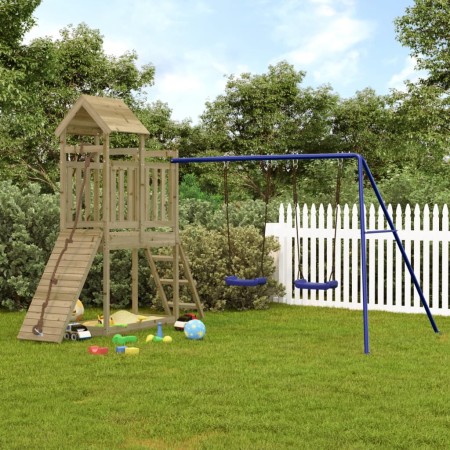 Spielplatz im Freien aus imprägniertem Kiefernholz von vidaXL, Schaukeln und Spielgeräte - Ref: Foro24-3155875, Preis: 335,99...