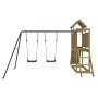 Spielplatz im Freien aus imprägniertem Kiefernholz von vidaXL, Schaukeln und Spielgeräte - Ref: Foro24-3155875, Preis: 335,39...