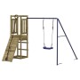 Outdoor playground made of impregnated pine wood by vidaXL, Swings and play structures - Ref: Foro24-3155950, Price: 242,99 €...