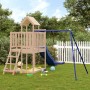 Spielplatz im Freien aus massivem Kiefernholz von vidaXL, Schaukeln und Spielgeräte - Ref: Foro24-3155840, Preis: 386,62 €, R...