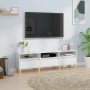 White plywood TV stand 150x30x44.5 cm by vidaXL, TV Furniture - Ref: Foro24-831909, Price: 83,85 €, Discount: %