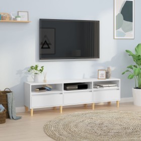 White plywood TV stand 150x30x44.5 cm by vidaXL, TV Furniture - Ref: Foro24-831909, Price: 84,17 €, Discount: %