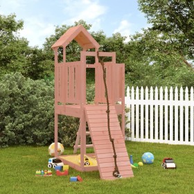 Children's playhouse with Douglas fir wood climbing wall by vidaXL, Swings and play structures - Ref: Foro24-3155832, Price: ...