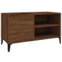 Mueble discos madera contrachapada roble marrón 84,5x38x48 cm de vidaXL, Almacenamiento para CD y DVD - Ref: Foro24-831956, P...