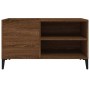 Mueble discos madera contrachapada roble marrón 84,5x38x48 cm de vidaXL, Almacenamiento para CD y DVD - Ref: Foro24-831956, P...