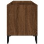 Mueble discos madera contrachapada roble marrón 84,5x38x48 cm de vidaXL, Almacenamiento para CD y DVD - Ref: Foro24-831956, P...