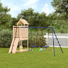 Spielplatz im Freien aus massivem Kiefernholz von vidaXL, Schaukeln und Spielgeräte - Ref: Foro24-3155969, Preis: 316,99 €, R...