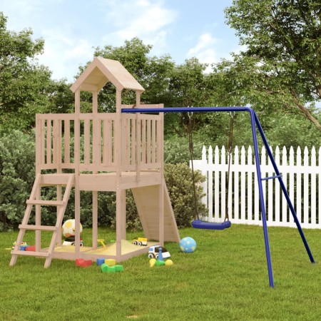 Spielplatz im Freien aus massivem Zirbenholz von vidaXL, Schaukeln und Spielgeräte - Ref: Foro24-3155834, Preis: 374,56 €, Ra...