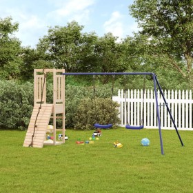 Spielplatz im Freien aus massivem Kiefernholz von vidaXL, Schaukeln und Spielgeräte - Ref: Foro24-3155951, Preis: 235,68 €, R...