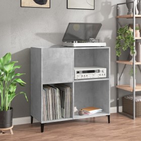 Concrete gray plywood disc cabinet 84.5x38x89 cm by vidaXL, CD and DVD storage - Ref: Foro24-832001, Price: 81,74 €, Discount: %