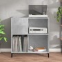 Mueble discos madera contrachapada gris hormigón 84,5x38x89 cm de vidaXL, Almacenamiento para CD y DVD - Ref: Foro24-832001, ...