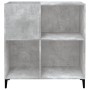 Mueble discos madera contrachapada gris hormigón 84,5x38x89 cm de vidaXL, Almacenamiento para CD y DVD - Ref: Foro24-832001, ...