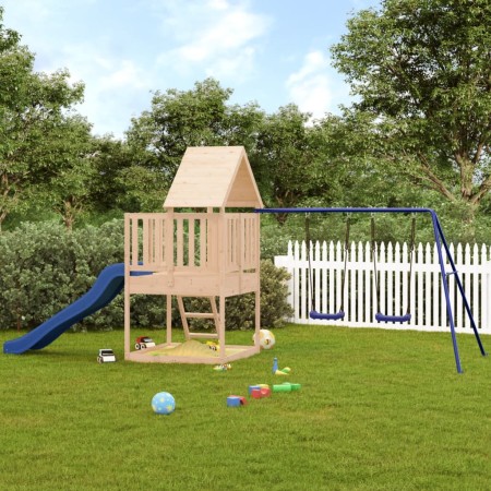 Spielplatz im Freien aus massivem Kiefernholz von vidaXL, Schaukeln und Spielgeräte - Ref: Foro24-3155939, Preis: 453,54 €, R...