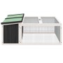 Solid gray pine wood rabbit hutch 117.5x97x47.5 cm by vidaXL, Cages and habitats for small animals - Ref: Foro24-172287, Pric...