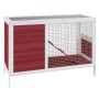 Solid pine wood rabbit hutch in mocha color, 103x44x69.5 cm by vidaXL, Cages and habitats for small animals - Ref: Foro24-172...