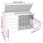 Solid pine wood rabbit hutch in mocha color, 103x44x69.5 cm by vidaXL, Cages and habitats for small animals - Ref: Foro24-172...