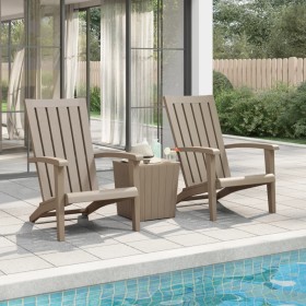 Adirondack garden chairs 2 pcs light brown polypropylene by vidaXL, Garden chairs - Ref: Foro24-364168, Price: 225,99 €, Disc...