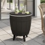 3-in-1 black polypropylene cooler table by vidaXL, Garden tables - Ref: Foro24-364159, Price: 143,99 €, Discount: %