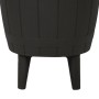 3-in-1 black polypropylene cooler table by vidaXL, Garden tables - Ref: Foro24-364159, Price: 143,99 €, Discount: %