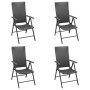 5-Piece Black Synthetic Rattan Garden Dining Set by vidaXL, Garden sets - Ref: Foro24-3156512, Price: 388,94 €, Discount: %