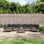 Gartenmöbel-Set 8-teilig und anthrazitfarbene PE-Rattan-Kissen von vidaXL, Outdoor-Sofas - Ref: Foro24-3186795, Preis: 610,94...