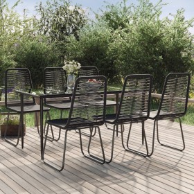 7-piece black garden dining set by vidaXL, Garden sets - Ref: Foro24-3156509, Price: 471,59 €, Discount: %