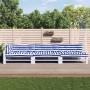 Pallet cushions 7 pieces blue and white striped fabric by vidaXL, Cushions for chairs and sofas - Ref: Foro24-3188918, Price:...